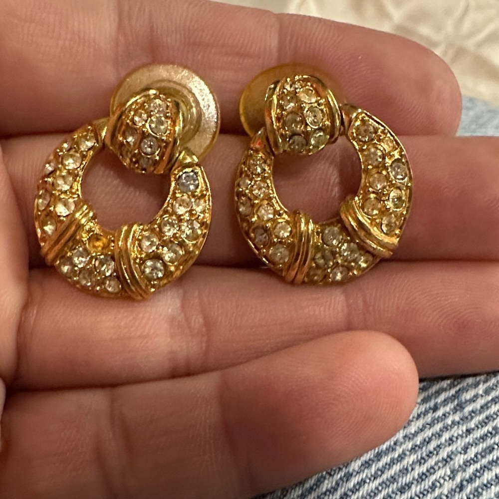 Vintage Napier Crystal Earrings
